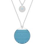 Reduzierte Hellblaue Elegante Swarovski Halsketten & Halsschmuck poliert aus Kristall 
