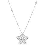 Silberne Sterne Swarovski Ketten mit Anhänger aus Kristall für Damen 