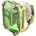 Reduzierte Grüne Elegante Swarovski Ohrclips aus Kristall für Damen 