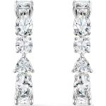 Reduzierte Silberne Elegante Swarovski Damenohrstecker aus Kristall zum Valentinstag 
