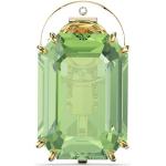 Grüne Swarovski Ohrclips aus Kristall für Damen 