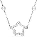 Reduzierte Weiße Sterne Swarovski Lange Ketten aus Kristall mit Zirkonia für Damen 