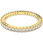 Weiße Swarovski Vergoldete Ringe vergoldet für Damen Größe 55 