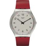 Swatch Irony Runde Stahlarmbanduhren mit Kunststoff-Uhrenglas mit Kunststoffarmband für Herren 