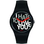 Swatch orologio HATE 2 LOVE 41mm Originals New Gent SUOB185