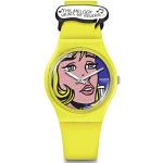 Swatch Gent Biosourced Reverie von Roy Lichtenstein, The Watch Quartz, gelb, Modern