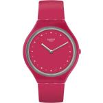 Swatch Skin Damenarmbanduhren aus Acrylglas mit Kunststoff-Uhrenglas mit Silikonarmband 
