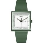 Reduzierte Grüne Swatch Quadratische Armbanduhren 