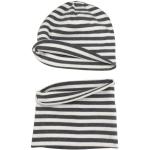 Graue Mütze Schal Handschuh Sets für Kinder aus Baumwolle für Babys für den für den Herbst 