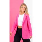 Pinke Business Sweatblazer mit Knopf für Damen Größe XL 
