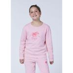 Pinke Polo Sylt Nachhaltige Kindersweatshirts mit Glitzer mit Knopf aus Baumwolle für Mädchen Größe 146 
