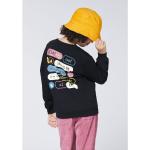 Schwarze Kindersweatshirts aus Baumwolle für Mädchen Größe 146 