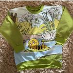Grüne Biene Maja Kindersweatshirts mit Hundemotiv aus Jersey maschinenwaschbar 