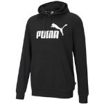 Schwarze Puma Essentials Herrensweatshirts mit Kapuze Größe XS 