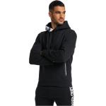 Schwarze Unifarbene Bruno Banani Zip Hoodies & Sweatjacken mit Reißverschluss aus Baumwollmischung mit Kapuze Größe M 