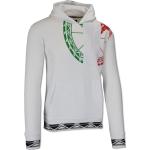 Reduzierte Weiße Unifarbene Casual Carlo Colucci Sweatshirts aus Baumwolle mit Kapuze Größe XS für den für den Herbst 
