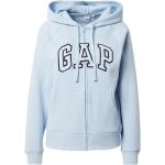 Reduzierte Pastellblaue GAP Zip Hoodies & Sweatjacken mit Reißverschluss mit Kapuze für Damen Größe S Große Größen 