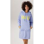 Fliederfarbene Casual ANISTON Nachhaltige Sweatkleider mit Kapuze für Damen Größe XL für den für den Herbst 