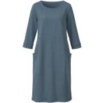 Blaue Waschbär Bio Nachhaltige Sweatkleider aus Baumwolle für Damen Größe L 
