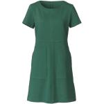 Grüne Kurzärmelige Waschbär Bio Nachhaltige Sweatkleider ohne Verschluss aus Baumwolle für Damen Größe L 