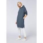 Graue Polo Sylt Sweatkleider aus Baumwollmischung mit Kapuze für Damen Größe XXL 