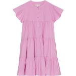Rosa Kindersweatkleider mit Volants aus Baumwolle für Mädchen Größe 176 