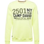 Reduzierte Neongelbe Camp David Herrensweatshirts aus Polyester Größe M Große Größen 