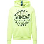 Reduzierte Neongelbe Camp David Herrensweatshirts aus Polyester mit Kapuze Größe L Große Größen für den für den Winter 