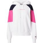 Reduzierte Pinke Bestickte Color Blocking Champion Damensweatshirts mit Kapuze Größe XS 