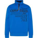 Blaue Camp David Herrensweatshirts mit Reißverschluss Größe XXL Große Größen 
