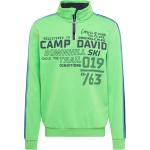 Reduzierte Marineblaue Camp David Herrensweatshirts mit Reißverschluss aus Polyester Größe S Große Größen 