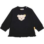 Schwarze Langärmelige Steiff Kids Collection Kindersweatshirts für Mädchen Größe 80 