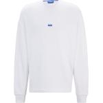 Weiße HUGO BOSS HUGO Nachhaltige Herrensweatshirts aus Baumwolle Größe XS 