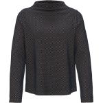 Reduzierte Schwarze Opus Nachhaltige Stehkragen Damensweatshirts aus Polyester Größe XXL Große Größen 