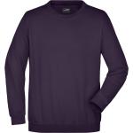 Auberginefarbene Sweatshirts aus Baumwolle Größe 3 XL 