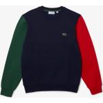 Marineblaue Color Blocking Lacoste Herrensweatshirts aus Baumwolle Größe M für den für den Herbst 