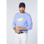 Reduzierte Blaue Polo Sylt Nachhaltige Herrensweatshirts mit Knopf aus Baumwolle Größe M Große Größen 