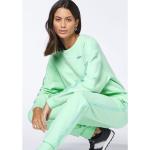 Reduzierte Grüne Nachhaltige Damensweatshirts mit Knopf aus Baumwollmischung Größe S 