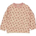 Pinke Blumenmuster Müsli Nachhaltige Kindersweatshirts aus Baumwolle Größe 134 für den für den Frühling 