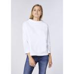 Reduzierte Weiße Detto Fatto Bio Nachhaltige Damensweatshirts mit Knopf aus Baumwolle Größe S 