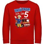 Rote Motiv shirtracer Feuerwehrmann Sam Kinderhoodies & Kapuzenpullover für Kinder Größe 116 