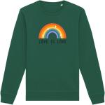 Reduzierte Grüne LGBT Vegane Bio Nachhaltige Damensweatshirts aus Baumwolle Größe M 
