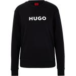 Schwarze HUGO BOSS HUGO Bio Damensweatshirts aus Baumwolle Größe XS 