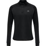 Reduzierte Schwarze Langärmelige Newline Herrensweatshirts mit Reißverschluss aus Polyester Größe M Große Größen 