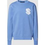 Sweatshirt mit Label-Print Modell 'DOLLAR' XL men Hellblau