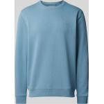 Hellblaue Unifarbene Blend Herrensweatshirts aus Baumwollmischung Größe XL 