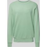 Grüne Unifarbene Mazine Herrensweatshirts aus Baumwolle Größe M 