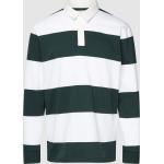 Dunkelgrüne Gestreifte Esprit Herrensweatshirts aus Baumwolle Größe L für den für den Herbst 