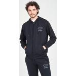 Schwarze PAUL & SHARK Bio Herrensweatshirts mit Reißverschluss mit Kapuze Größe S für den Herbst - versandkostenfrei 