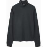 Schwarze COS Bio Rollkragen Herrensweatshirts aus Jersey Größe XL 